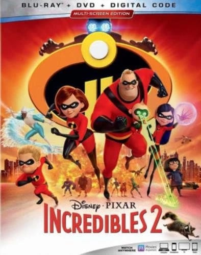 INCREDIBLES 2 Region A Blu Ray,US Import Brand New