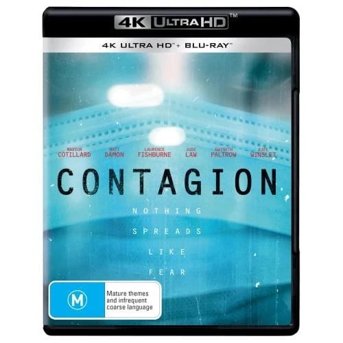 CONTAGION (2011) (4K UHD) 4K UHD (Blu Ray) Region free Brand New CONTAGION (2011) (4K UHD) 4K UHD (Blu Ray) Region free Brand New
