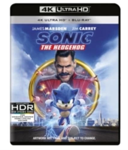 Sonic The Hedgehog 4K UHD Blu Ray Region free Brand New