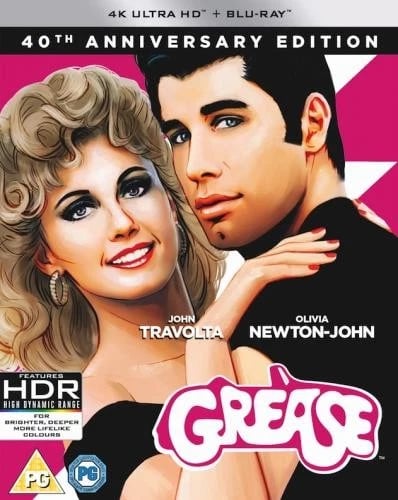 Grease 4K UHD Blu Ray Region free Brand New