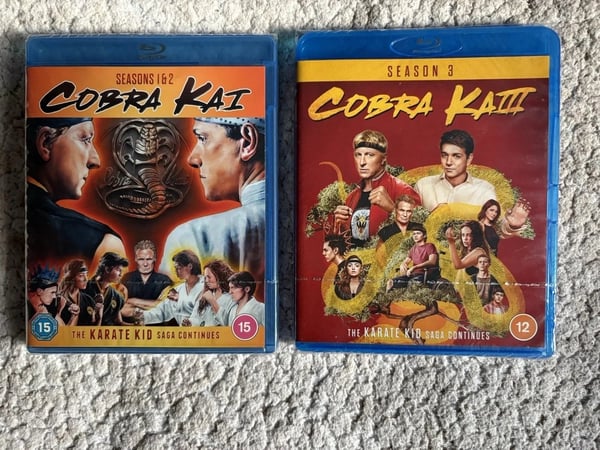 Cobra Kai Complete Seasons 13 1 2 3 Bluray Boxsets Region B . Brand New