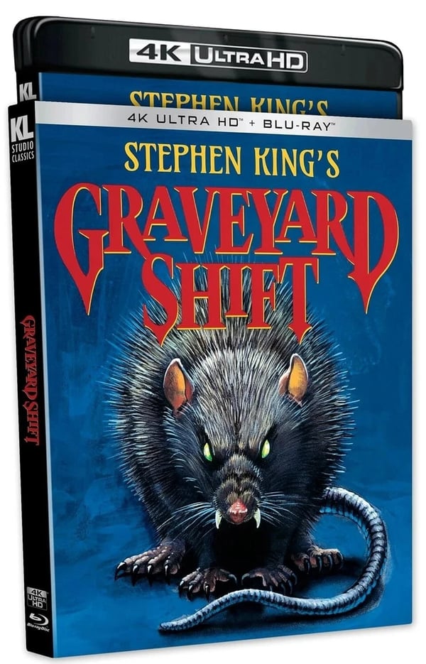 GRAVEYARD SHIFT 1990 / SLIPCOVER Reg Free (4K UHD) & Reg A Bluray Brand New