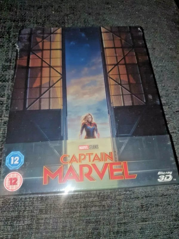 Captain Marvel 3D + 2D BluRay Limited Edition SoldOut Steelbook Brand New
