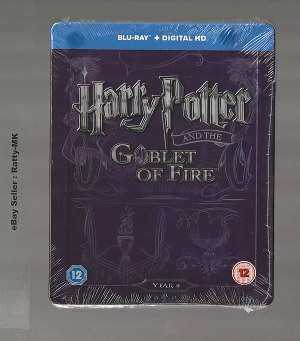 HARRY POTTER AND THE GOBLET OF FIRE BLU RAY STEELBOOK Brand New