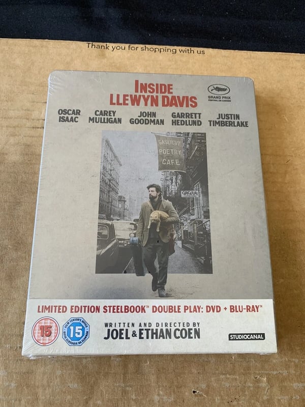 Inside Llewyn Davis BluRay Steelbook Coen Brothers Brand New