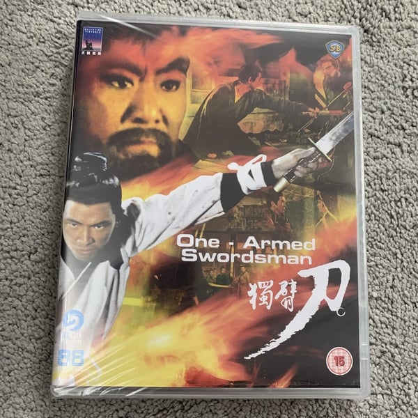 OneArmed Swordsman 1967 Chang Cheh bluray Region B RARE BOOKLET Brand New