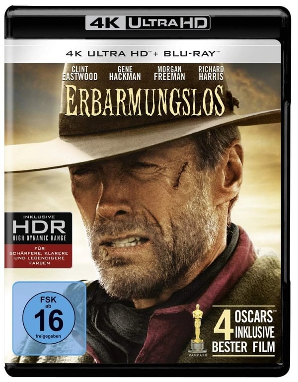 Erbarmungslos (4K UltraHD + 2DBluray) (2Disc Version) (4K UHD Bluray) Brand New