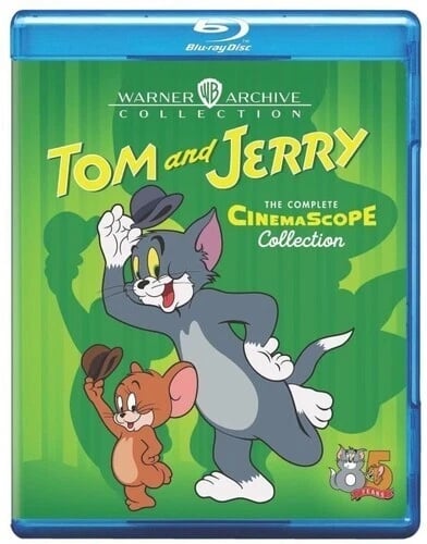 TOM & JERRY: COMPLETE CINEMASCOPE CARTOON COLL Region free Blu Ray Brand New