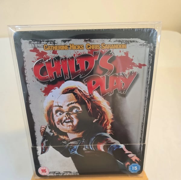 CHILD'S PLAY BLURAY STEELBOOK , PLUS PROTECTOR CASE Brand New