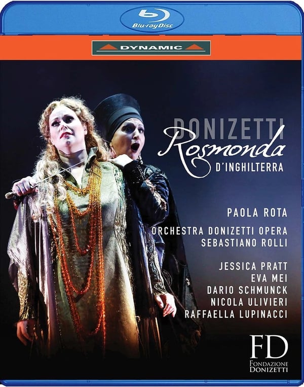 Donizetti Rosmonda D'Inghilterra [Jessica Pratt; Eva Mei; Dario Schmunck) BluRay Brand New