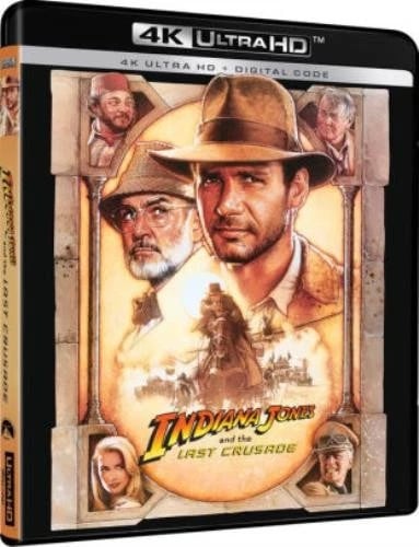 INDIANA JONES & THE LAST CRUSADE 4K UHD (Blu Ray) Region free Brand New