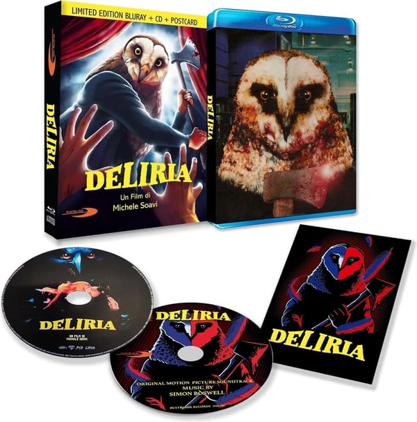 Deliria AllRegion/1080p includes Slipcase, Soundtrack Postcards (Bluray) Brand New