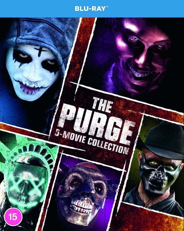 The Purge: 5movie Collection (Bluray) Edwin Hodge Marisa Tomei Zach Gilford Brand New