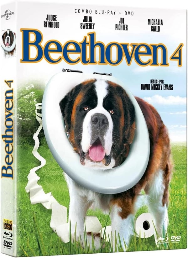BEETHOVEN'S 4TH 2001 / 2 Disc Special / Judge Reinhold RB Blu Ray & DVD Brand New