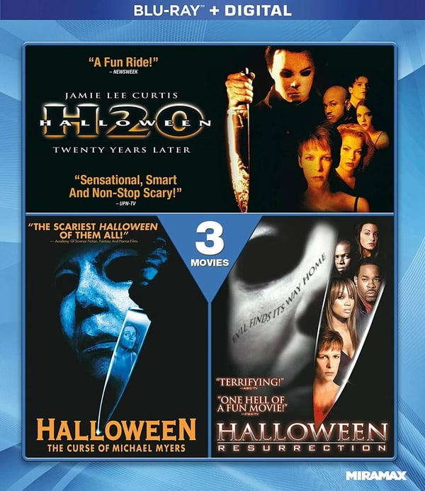 The Halloween Collection: H20 / Curse of Michael Myers / Resurrection | Bluray Brand New