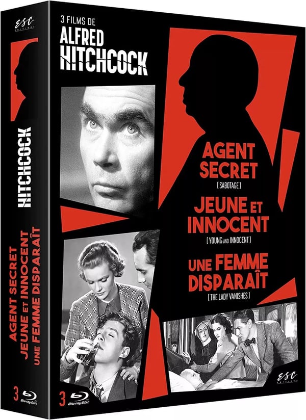 THE LADY VANISHES / SABOTAGE / YOUNG AND INNOCENT Hitchcock RB Bluray Brand New THE LADY VANISHES / SABOTAGE / YOUNG AND INNOCENT Hitchcock RB Bluray Brand New