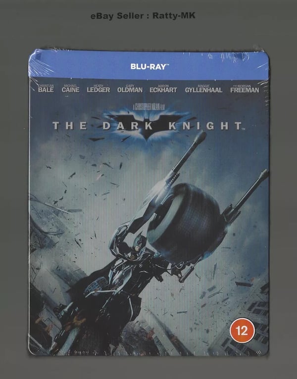 THE DARK KNIGHT 2 DISC BLU RAY STEELBOOK Brand New THE DARK KNIGHT 2 DISC BLU RAY STEELBOOK Brand New