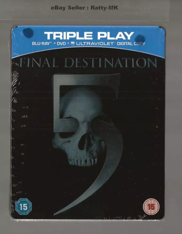 FINAL DESTINATION 5 BLU RAY + DVD STEELBOOK Brand New