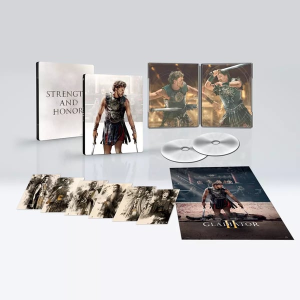 Gladiator II Steelbook Limited Edition (hmv Exclusive) [15] 4K UHD Brand New