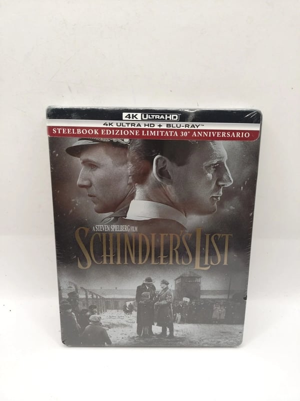 Schindler's List 4k Ultra HD +Blu Ray Steelbook 30th Anniversary Italian Version Brand New