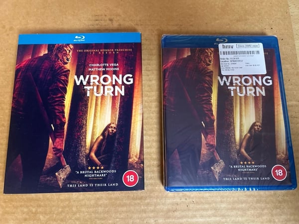 Wrong Turn (2021) Rare Reg B Blu Ray With Slipcase Horror Remake Brand New
