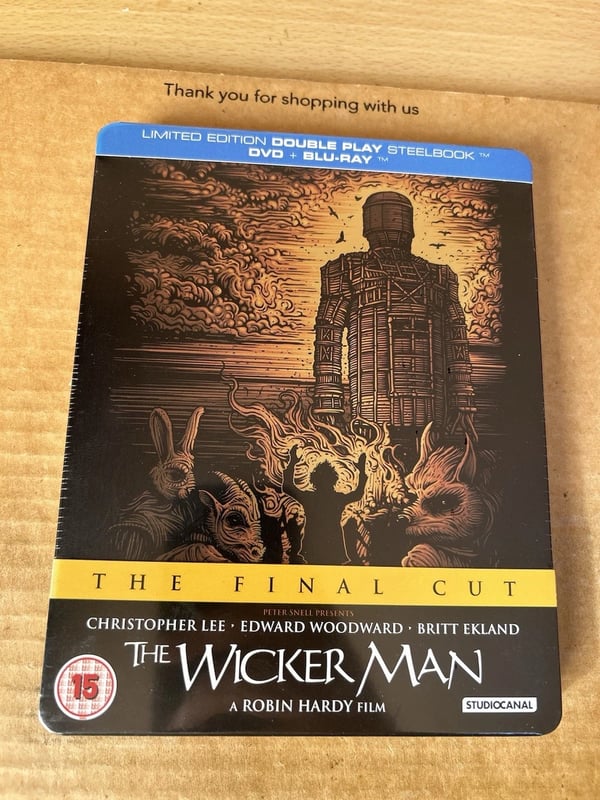 The Wicker Man Ltd Ed Reg B Blu Ray Steelbook Christopher Lee Brand New