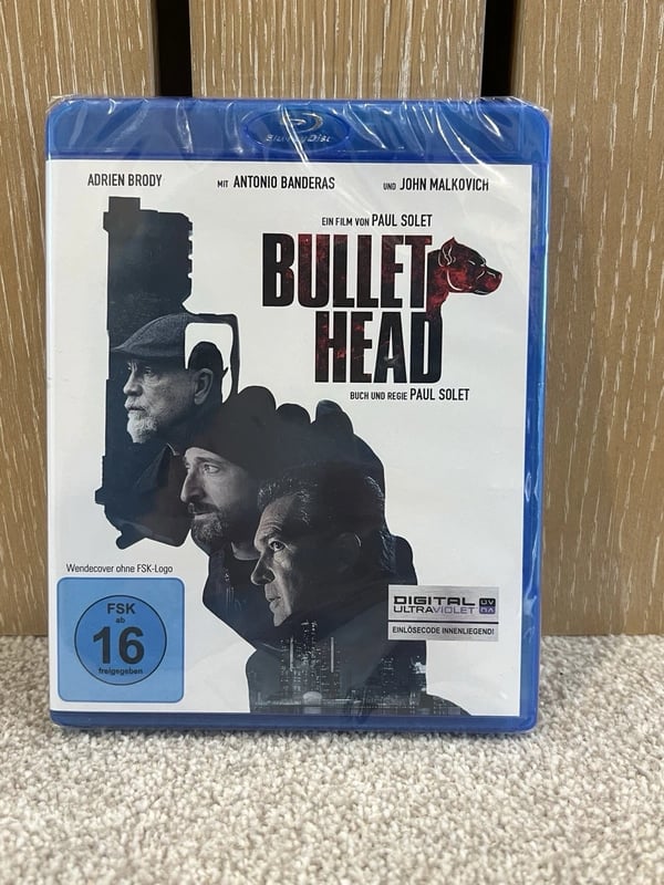 Bullet Head (2017) Blu Ray Adrien Brody, Antonio Banderas & John Malkovich Brand New
