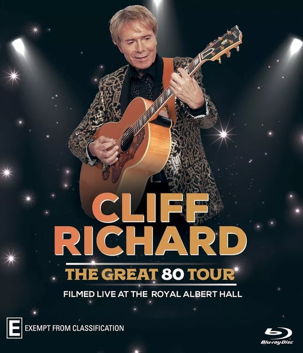 CLIFF RICHARD: THE GREAT 80 TOUR FILMED LIVE FROM ROYAL ALBERT HALL Bluray Brand New CLIFF RICHARD: THE GREAT 80 TOUR FILMED LIVE FROM ROYAL ALBERT HALL Bluray Brand New