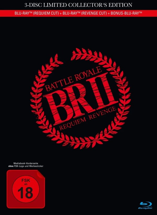 Battle Royale 2 3Disc Limited Collector's Edition Mediabook inkl. (Bluray) Brand New