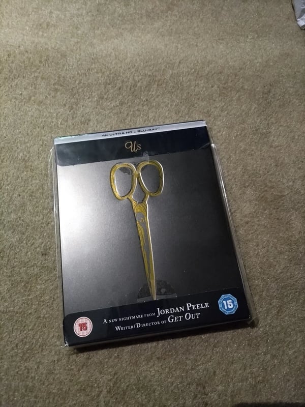 US (2019) 4K UHD Blu Ray Steelbook . Jordan Peele Horror Brand New