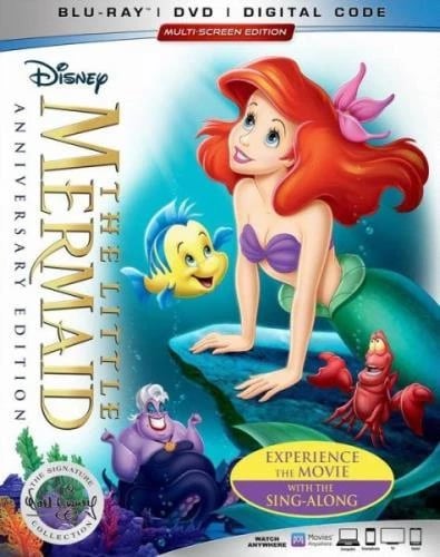 THE LITTLE MERMAID 30TH ANNIVERSARY (BLU RAY) Region free Brand New
