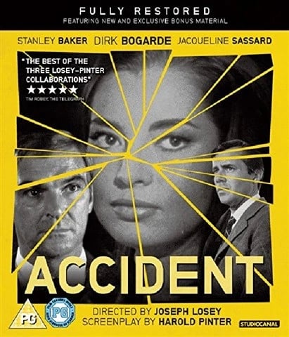 Accident (PG) 1967 Bluray Region 2 PAL Brand New