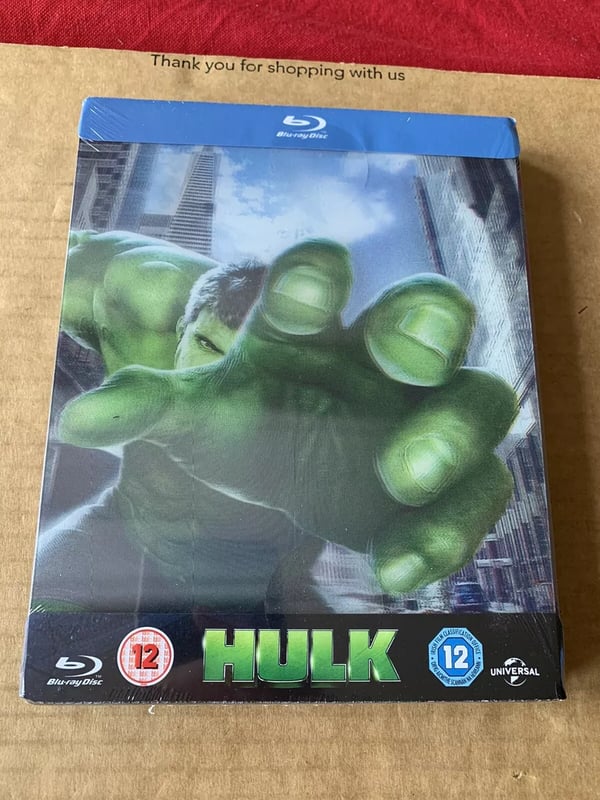 HULK (2003) Blu Ray Steelbook ZAVVI Lenticular Ltd Edition Rare OOP Brand New