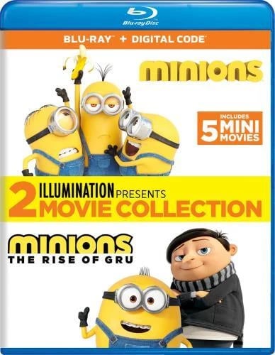 MINIONS 2MOVIE COLLECTION Region A Blu Ray,US Import Brand New