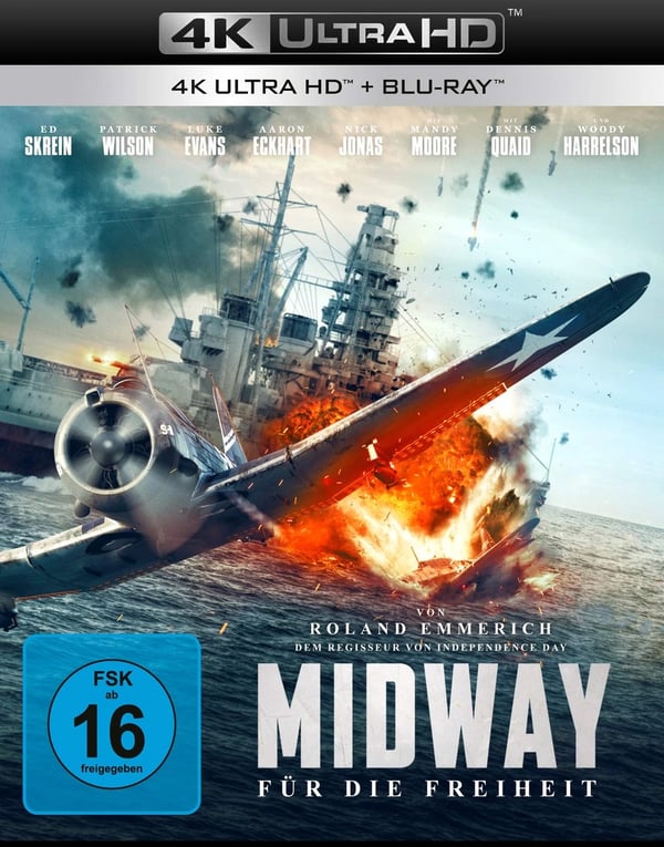 Midway FÃ¼r die Freiheit (4K UltraHD) (+ Bluray 2D) (4K UHD Bluray) Brand New
