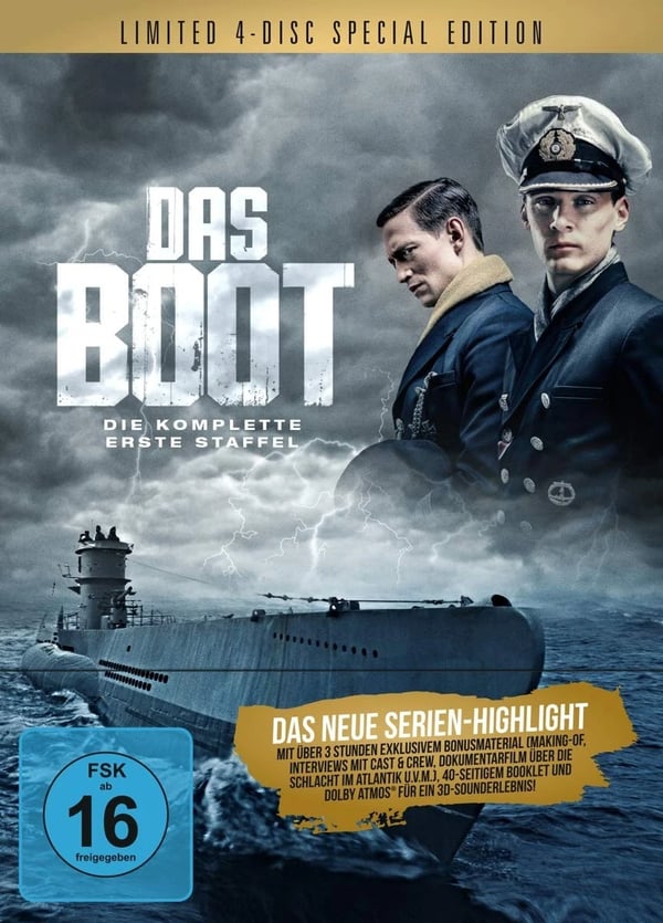 Das Boot Staffel 1 (4 DiscSpecial Edition) (Bluray) Lizzy Caplan Rick Okon Brand New