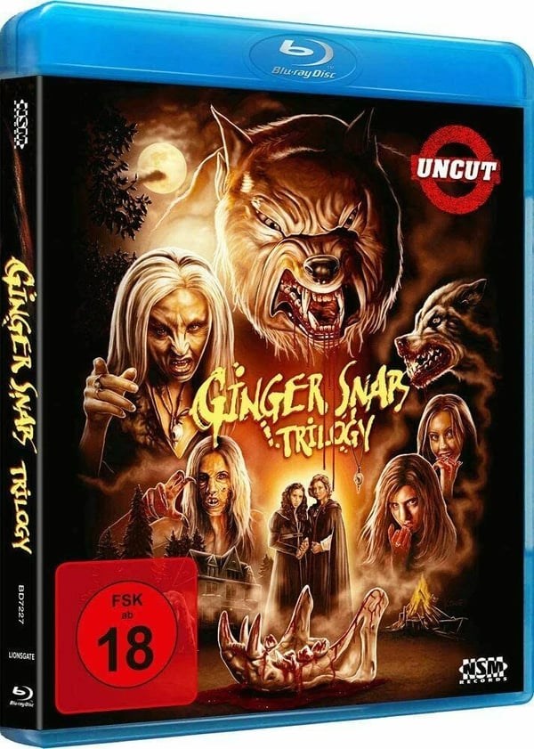 GINGER SNAPS TRILOGY 1 2 3 Uncut Edition / Emily Perkins RB Blu Ray Brand New