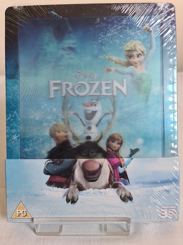 DISNEY FROZEN 3D + 2D LENTICULAR BLURAY STEELBOOK, Brand New