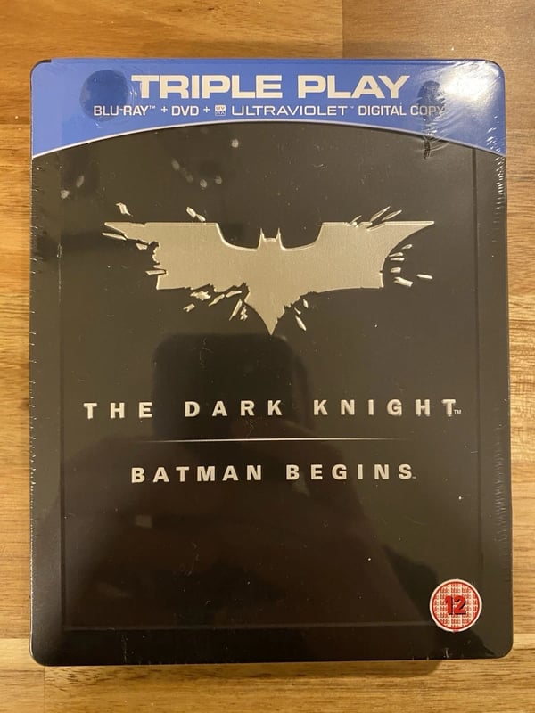 Batman Begins & The Dark Knight BluRay Two Film Steelbook Set Brand New