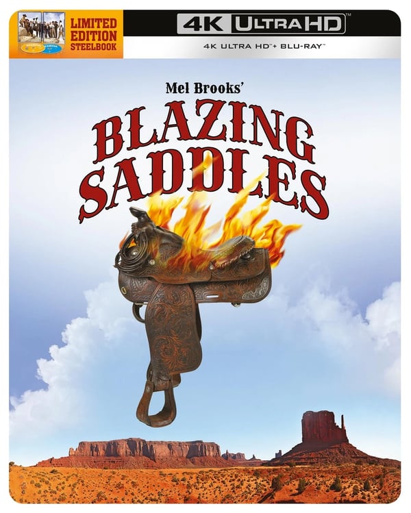 Blazing Saddles Steelbook (4K UHD Bluray) Cleavon Little Gene Wilder Mel Brooks Brand New