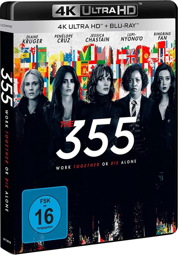 THE 355 2022 / Jessica Chastain / Penelope Cruz / / 4K UHD Region B Blu Ray Brand New