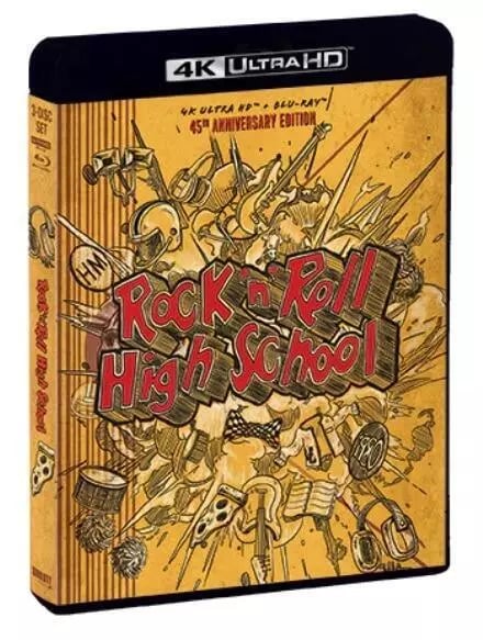 Rock 'n' Roll High School 45th Anniversary Edition (LE 4K + Bluray w/slip) Brand New