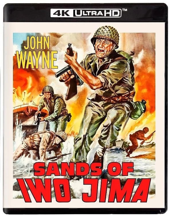 The Sands Of Iwo Jima (4KUHD + Bluray w/ Slip) Brand New