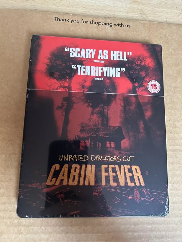 Cabin Fever: Unrated Director's Cut Ltd Ed Steelbook Blu Ray Brand New