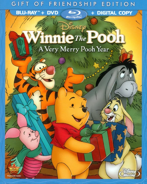 WINNIE THE POOH: A VERY MERRY POOH YEAR 2PC Bluray Brand New