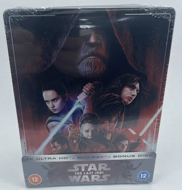 Star Wars The Last Jedi 4K UHD Bluray Steelbook Brand New