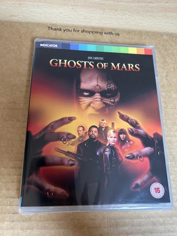 John Carpenter's Ghosts Of Mars Limited Edition Indicator Blu Ray Brand New