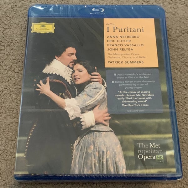Bellini / Netrebko / Metropolitan Opera Orchestra I Puritani Bluray Brand New