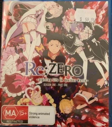 RE: ZERO STARTING LIFE IN ANOTHER WORLD: SEASON 1 PART 1 Region B Blu Ray Brand New
