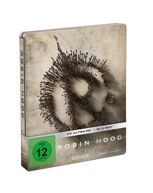 ROBIN HOOD STEELBOOK / Taron Egerton / Jamie Foxx RB (4K UHD) Blu Ray Brand New
